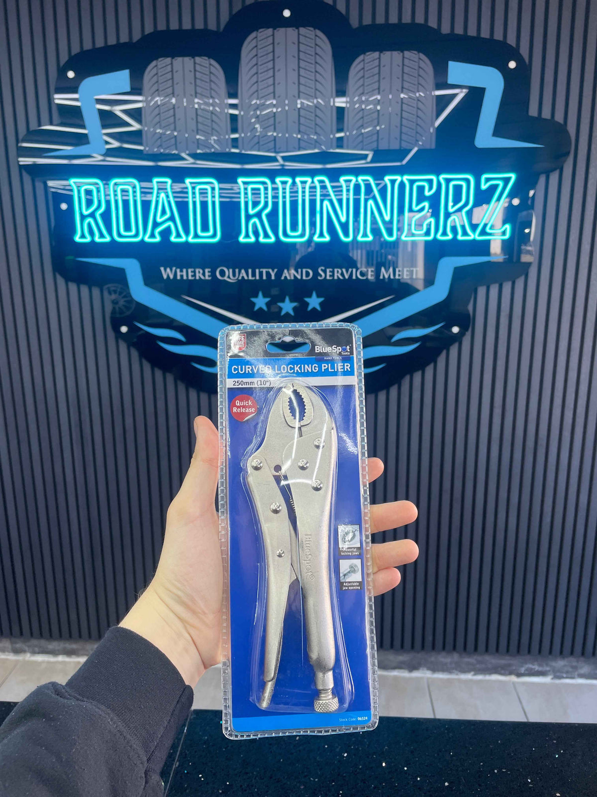 BLUESPOT CURVED LOCKING PLIER 250MM 10”
