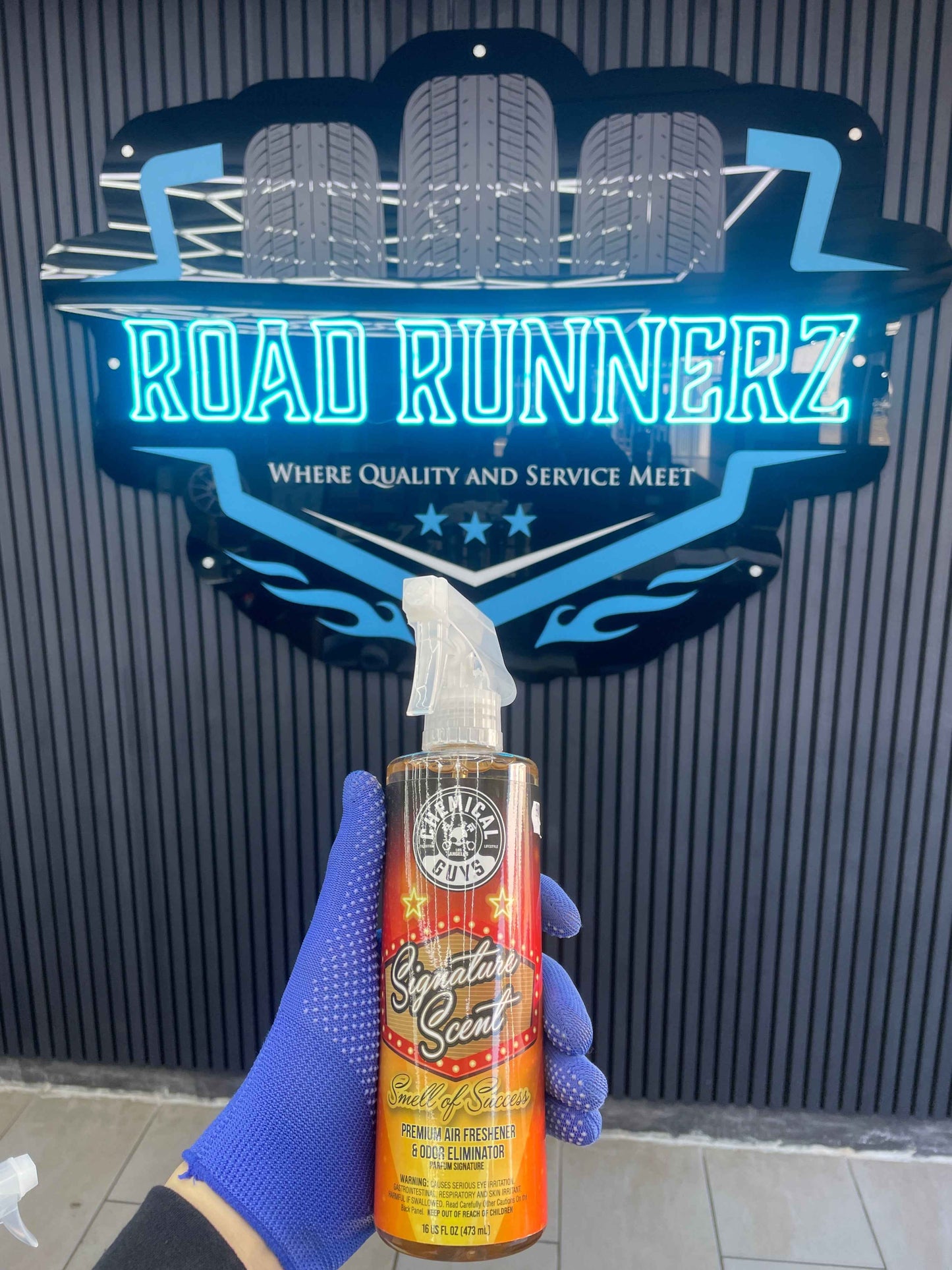 CHEMICAL GUYS SIGNATURE SCENT SMELL OF SUCCESS/PREMIUM AIR FRESHENER & ODOR ELIMINATOR 500ML