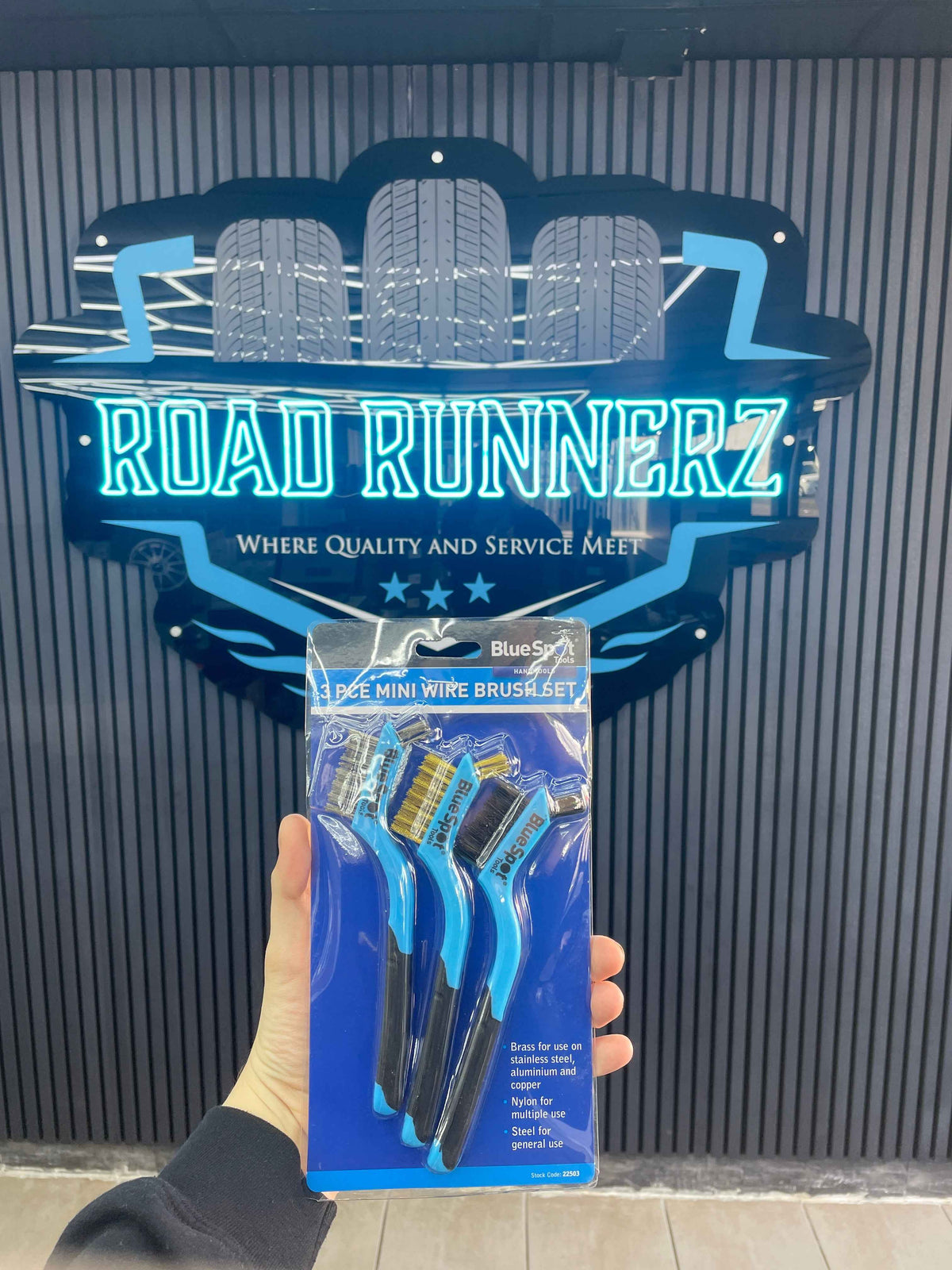 BLUESPOT 3 PCE MINI WIRE BRUSH SET