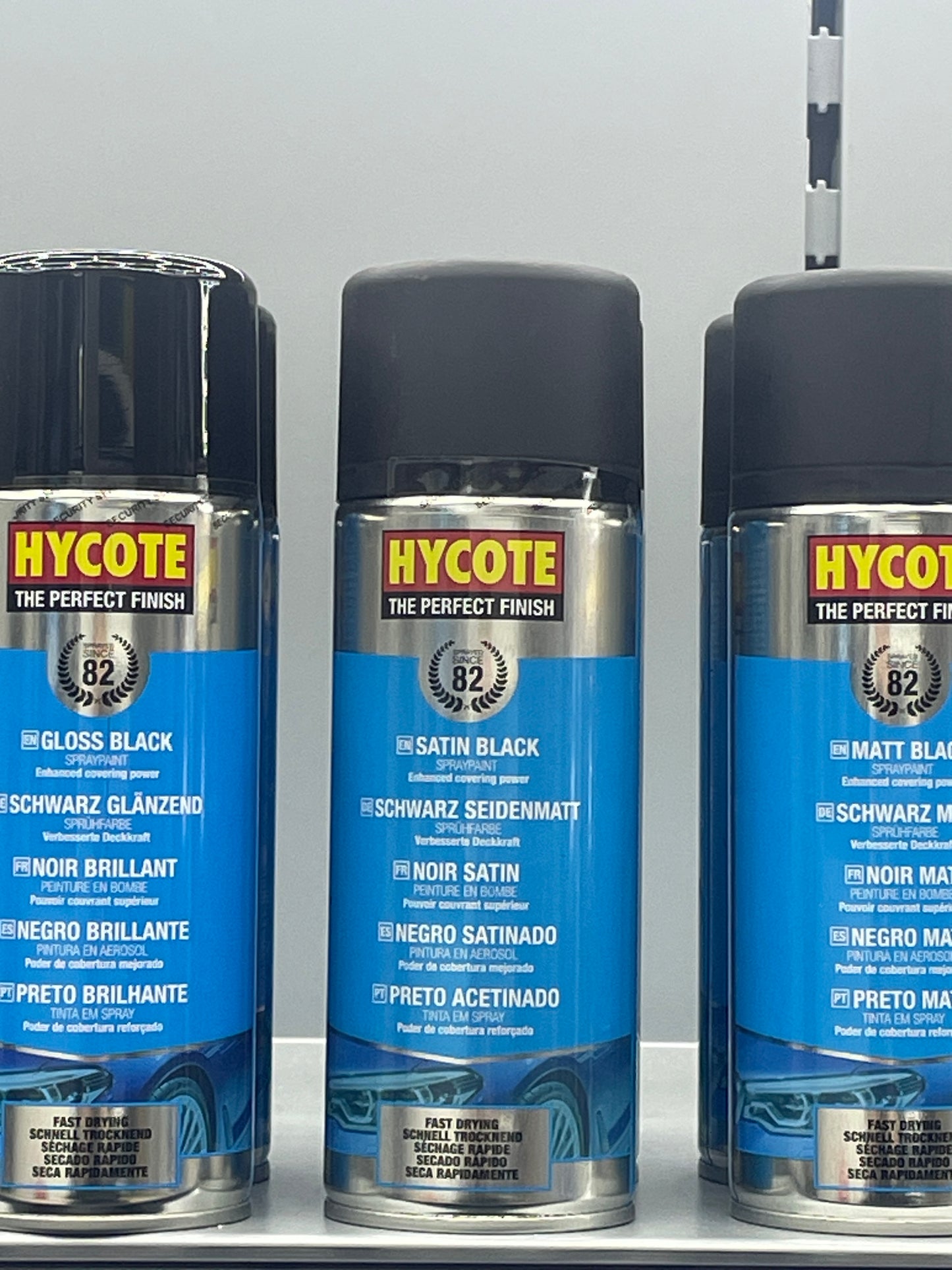 HYCOTE SATIN BLACK SPRAY PAINT