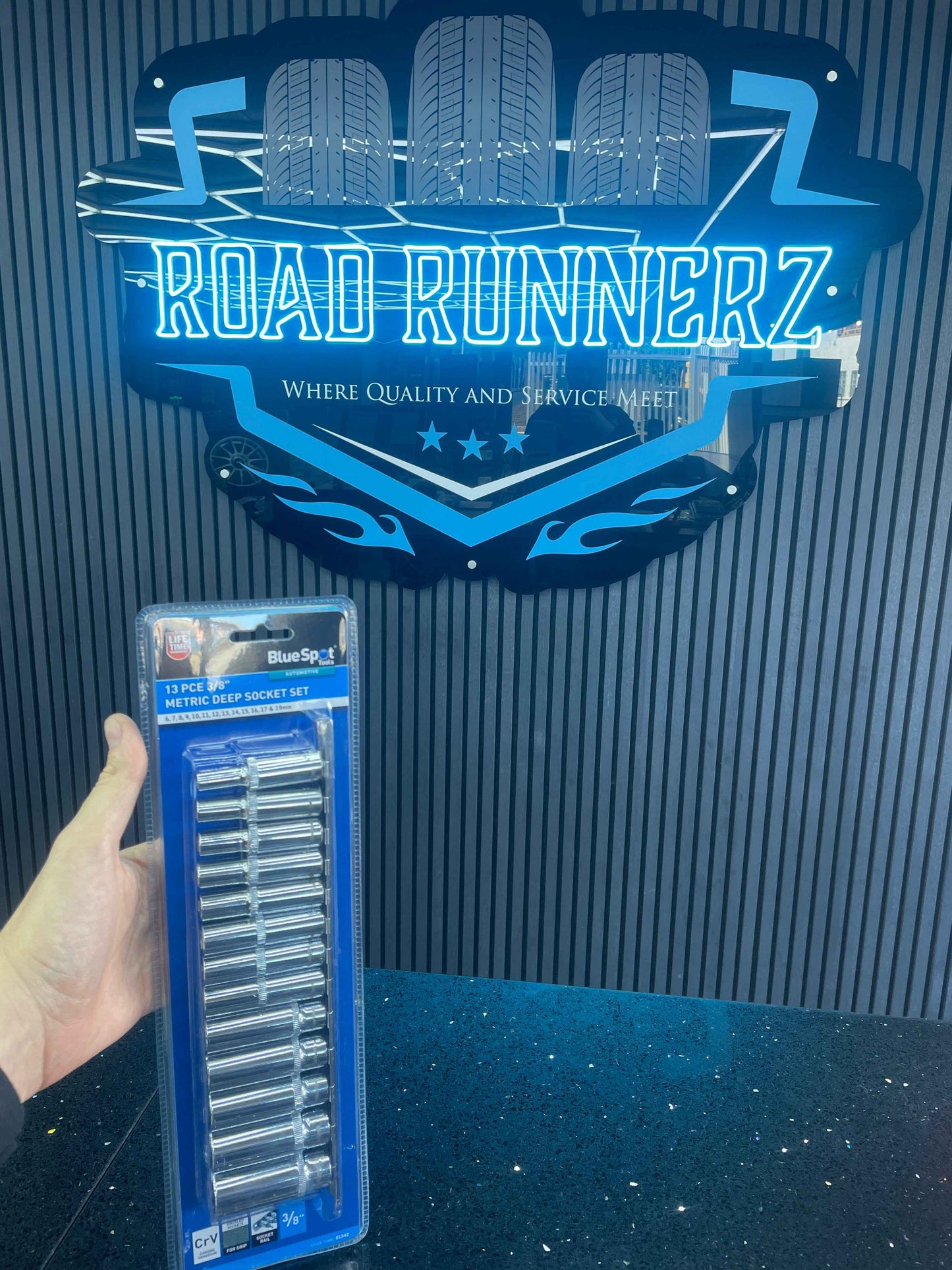 BLUESPOT 13 PCE 3/8” METRIC DEEP SOCKET SET