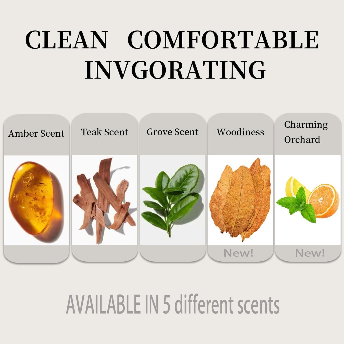 Car Air Freshener - Wood Air Freshener - Car Odor Eliminator - Visor Clip Scent Starter Kit (Pack of 1 Teak Scent)