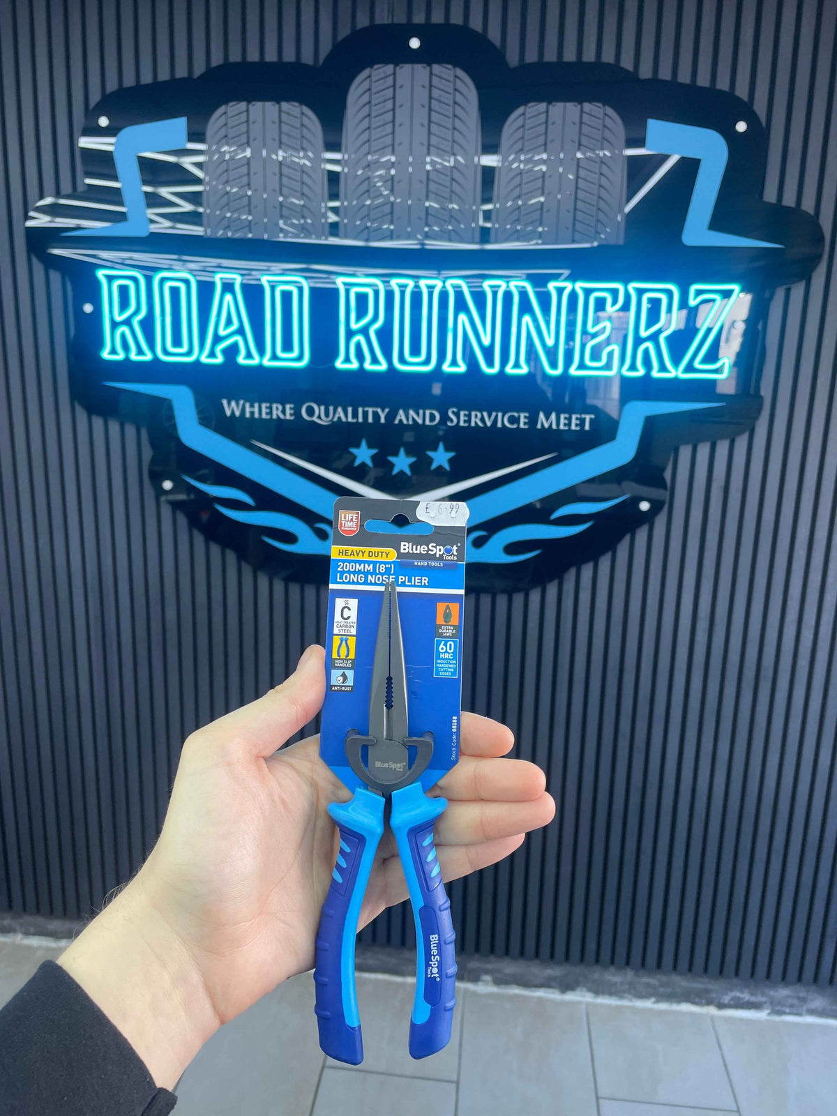 BLUESPOT HEAVY DUTY 200MM 8” LONG NOSE PLIER