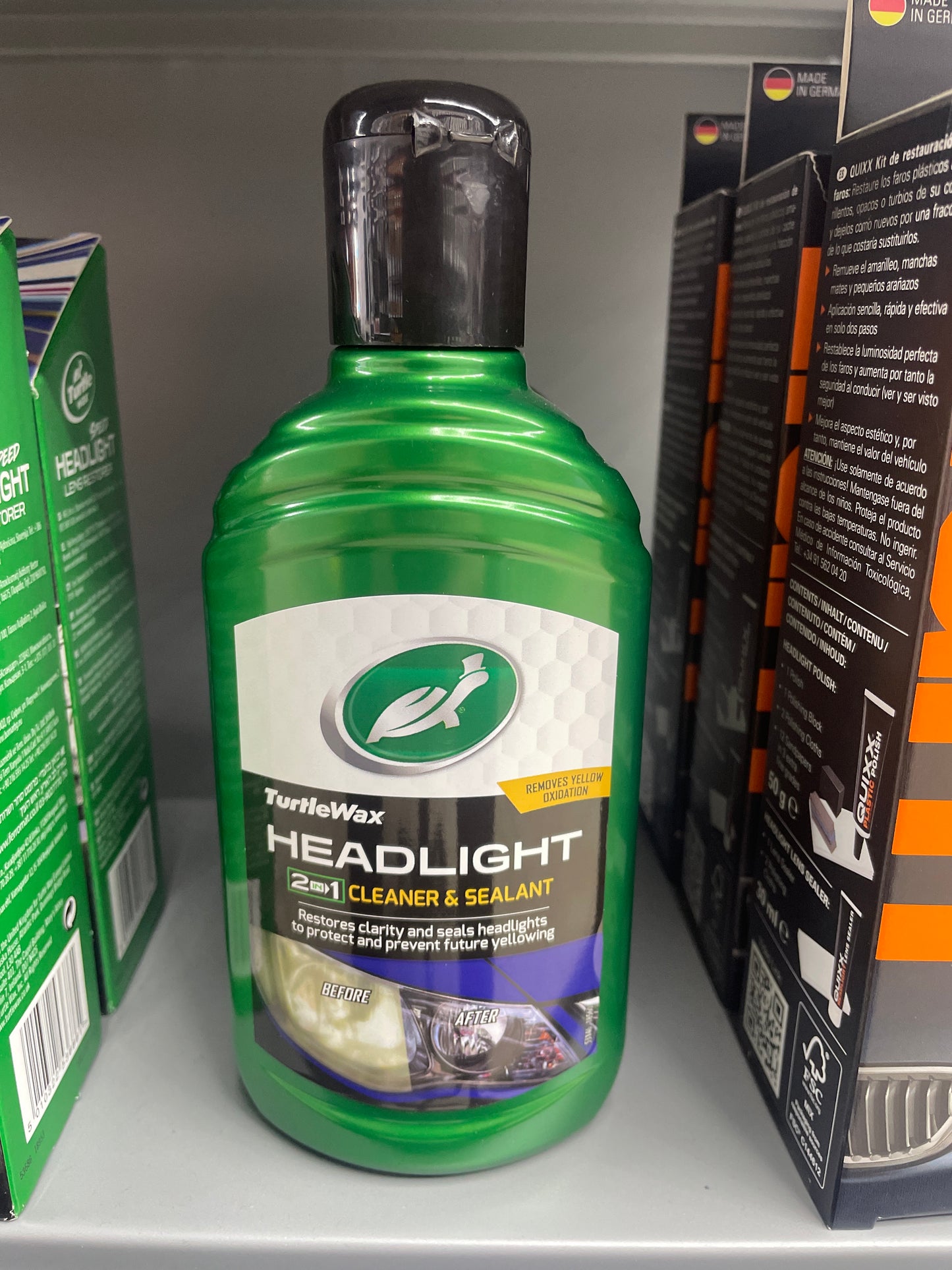 TURTLEWAX HEADLIGHT 2IN1 CLEANER & SEALANT