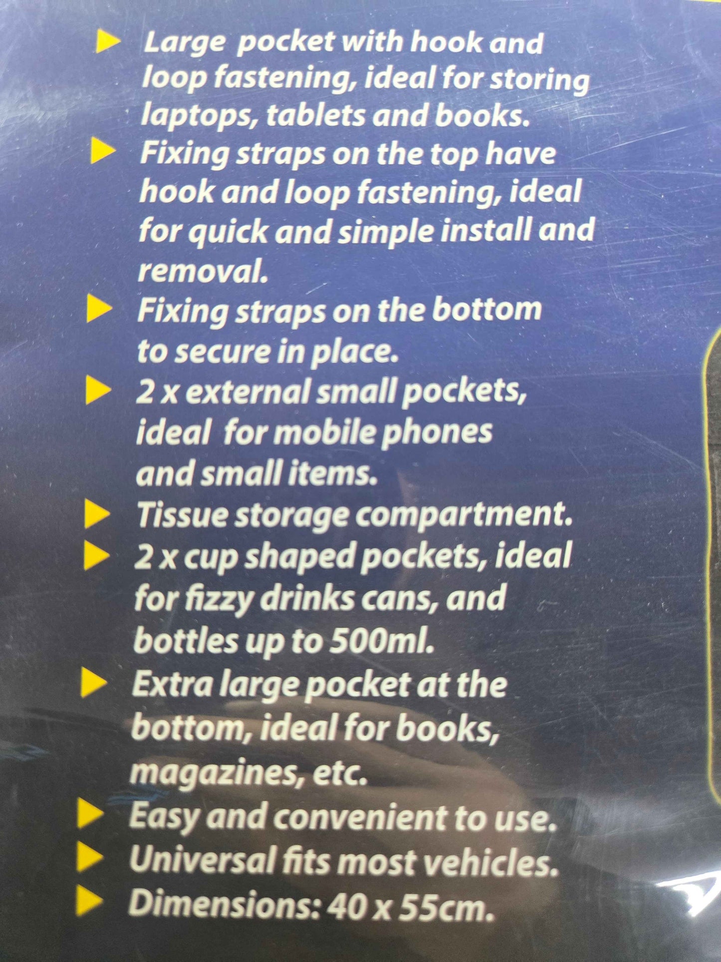 GOOD-YEAR CAR SEAT ORGANISER