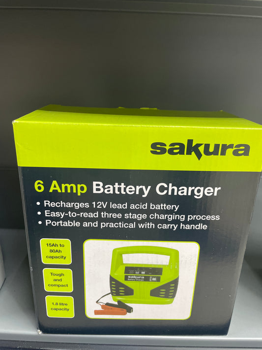 SAKURA 6 AMP BATTERY CHARGER
