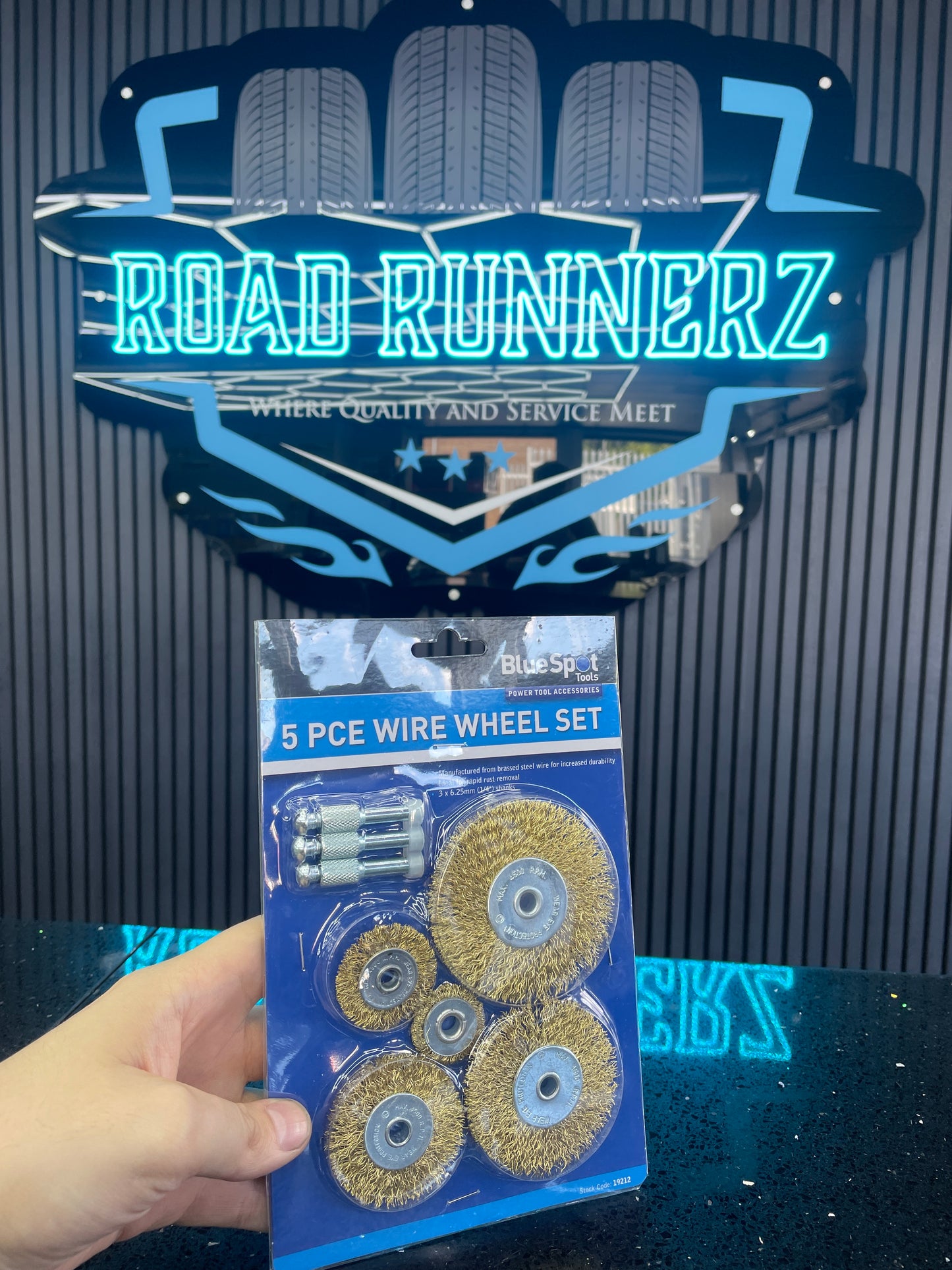 BLUESPOT 5 PCE WIRE WHEEL SET