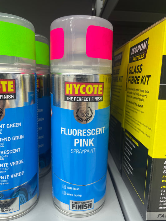 HYCOTE FLUORESCENT PINK SPRAY PAINT