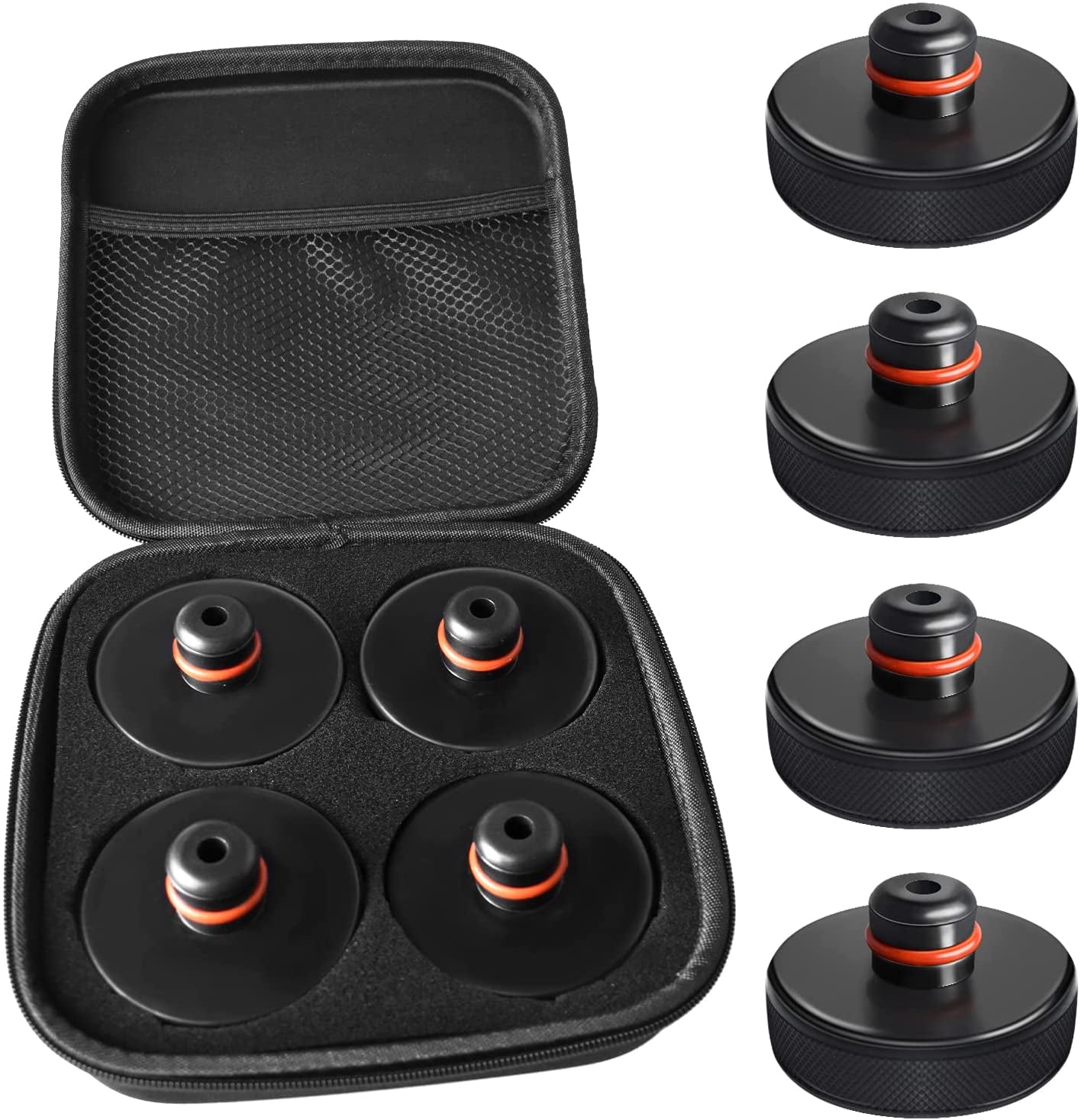 Lifting Jack Pad for Tesla Model 3 S X Y, 4 Pucks with a Storage Case, Accessories for Tesla Vehicles