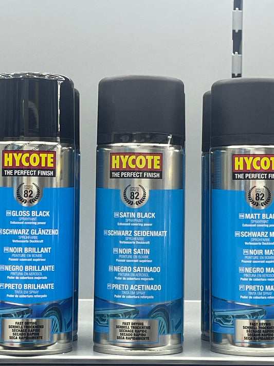 HYCOTE SATIN BLACK SPRAY PAINT