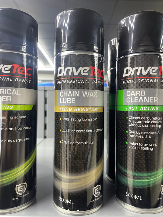 DRIVETEC CHAIN WAX LUBE FLING RESISTANT 500ML