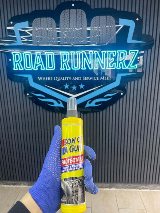 STP SON OF A GUN PROTECTANT SHINES & PROTECTS PLASTIC, RUBBER & LEATHER