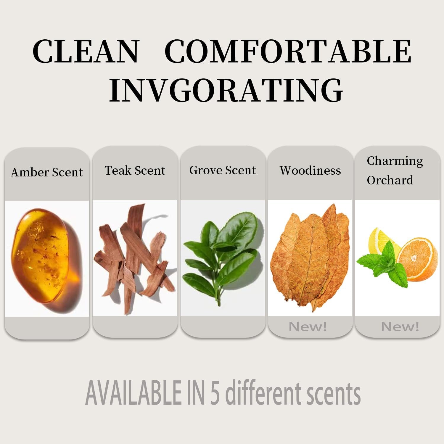 Car Air Freshener - Wood Air Freshener - Car Odor Eliminator - Visor Clip Scent Starter Kit (Pack of 1 Teak Scent)