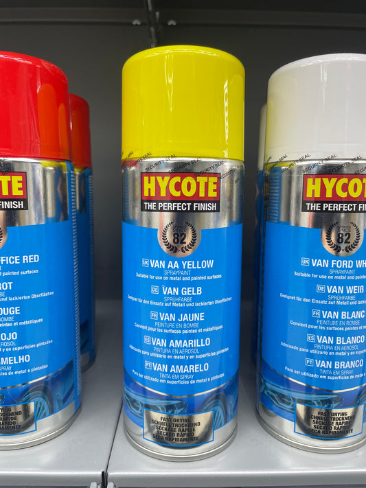 HYCOTE VAN AA YELLOW SPRAY PAINT