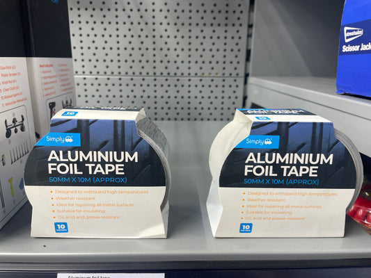 SIMPLY ALUMINIUM FOIL TAPE 50MM X 10MM
