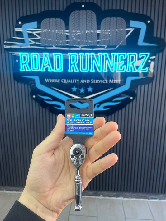 BLUESPOT DUAL HEADED STUBBY RATCHET AND BIT DRIVER