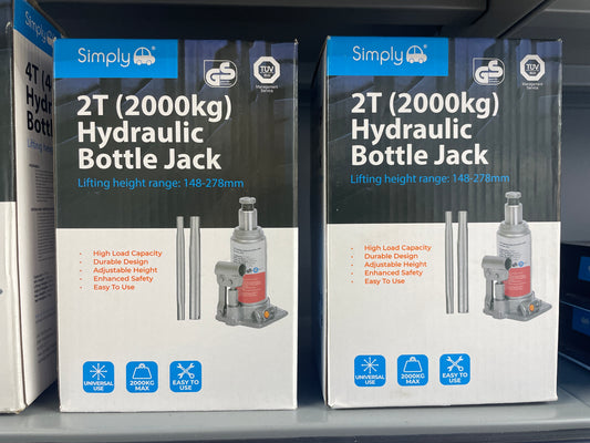 SIMPLY 2T (2000KG) HYDRAULIC BOTTLE JACK