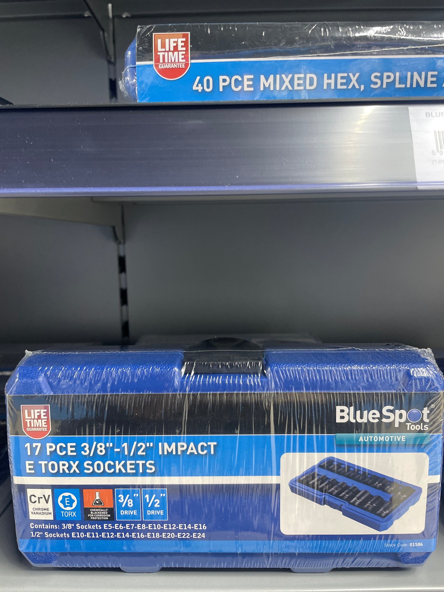 BLUESPOT 17 PCE 3/8” - 1/2” IMPACT E TORX SOCKETS