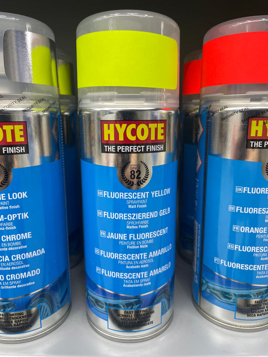 HYCOTE FLUORESCENT YELLOW SPRAY PAINT