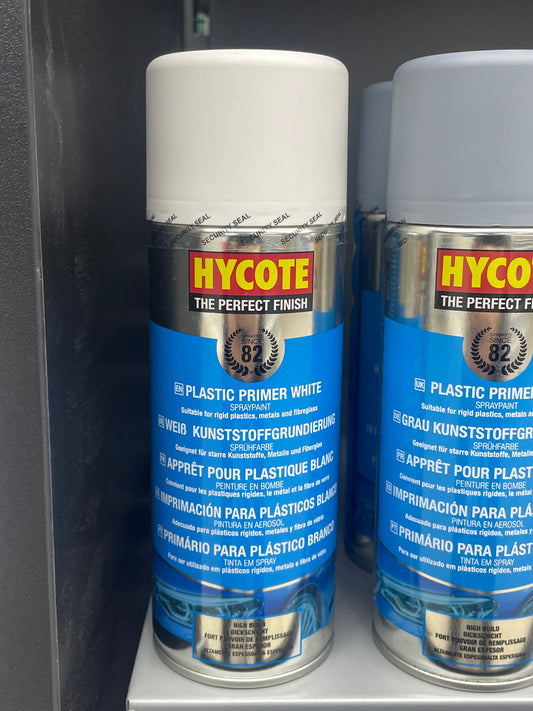 HYCOTE PLASTIC PRIMER WHITE SPRAY PAINT