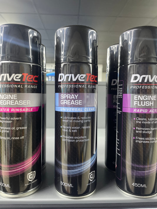 DRIVETEC SPRAY GREASE UNIVERSAL CLEAR 500ML