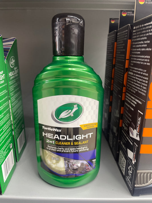 TURTLEWAX HEADLIGHT 2IN1 CLEANER & SEALANT