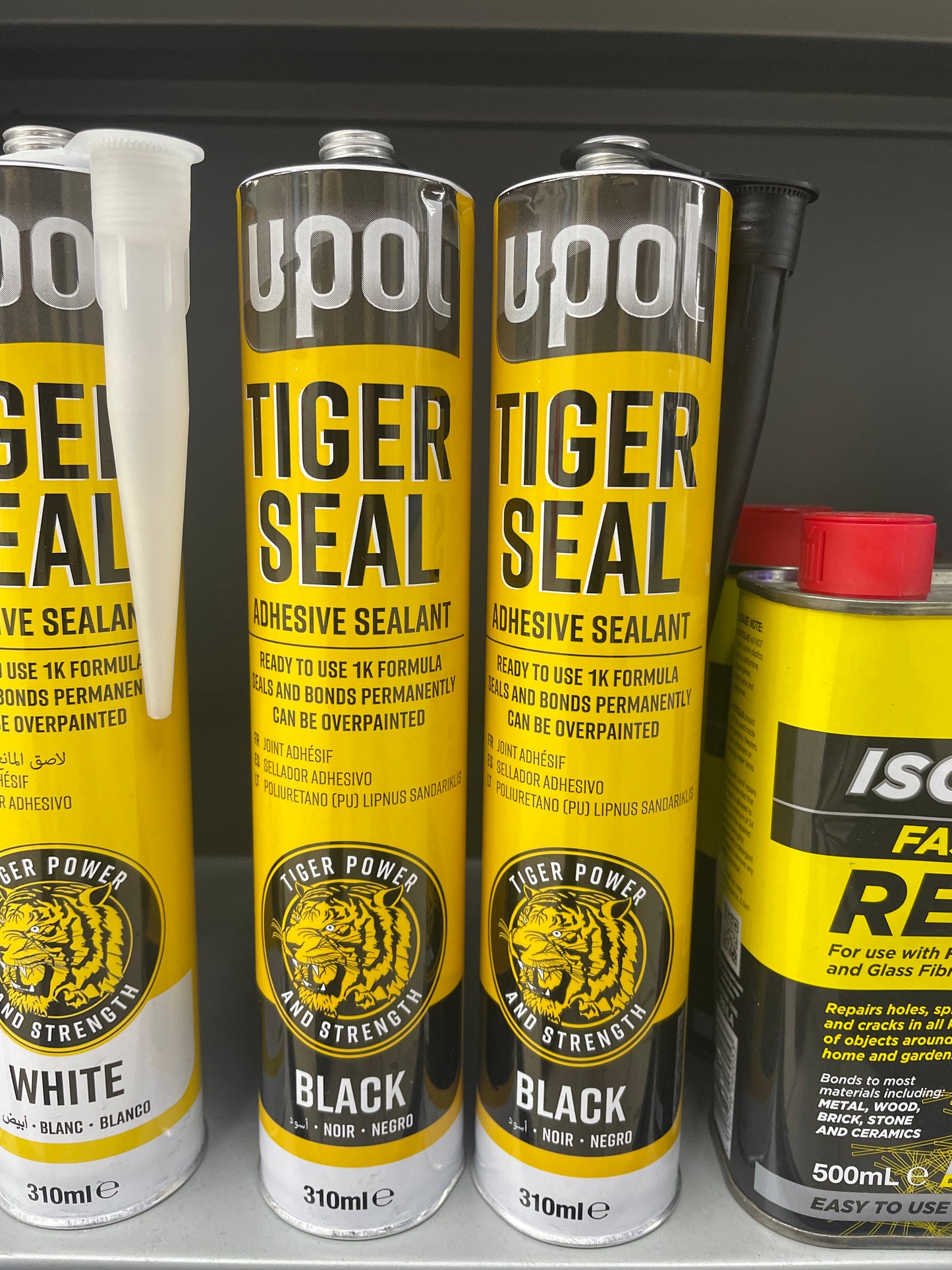 UPOL TIGER SEAL ADHESIVE SEALANT BLACK