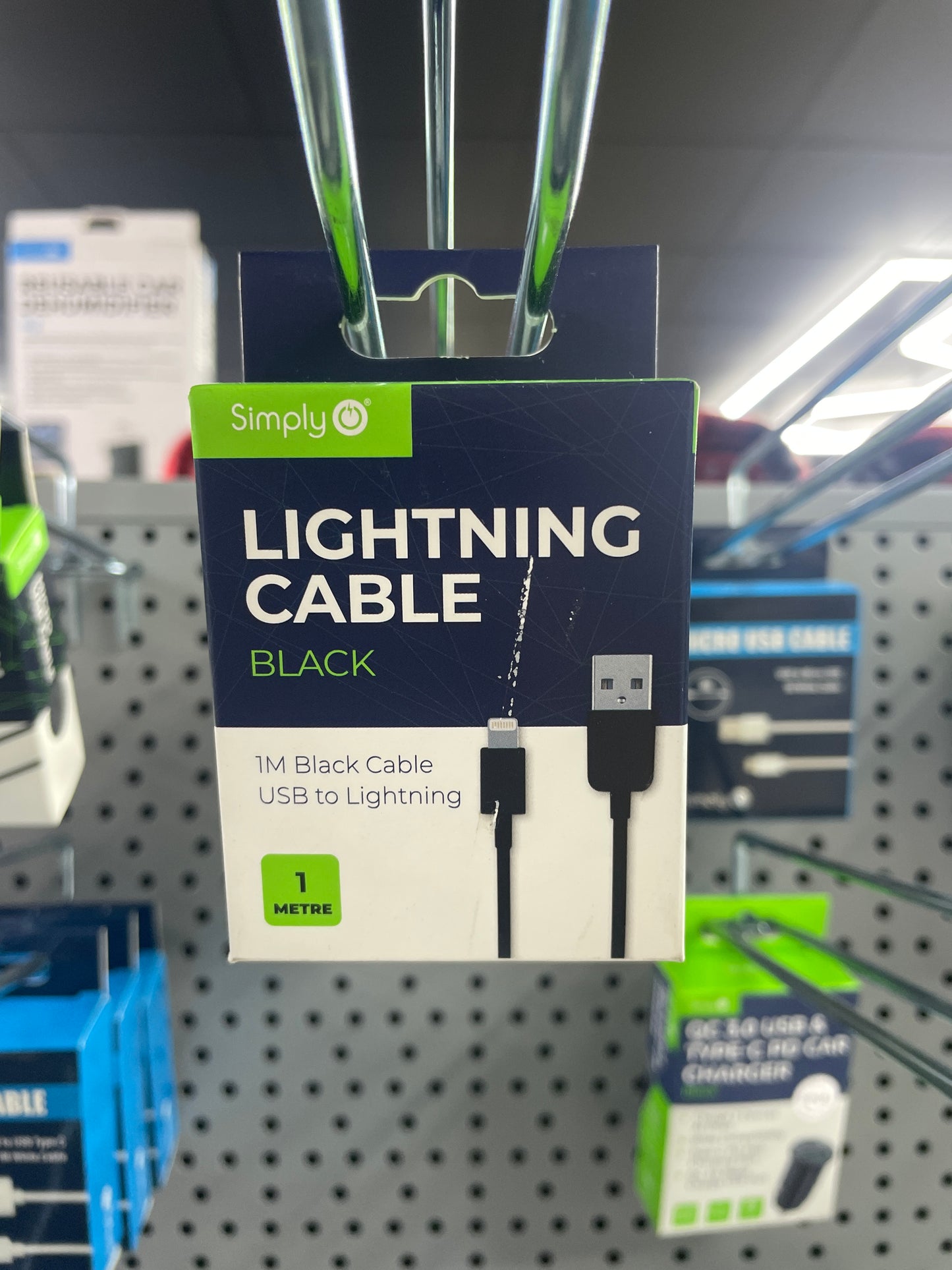 SIMPLY LIGHTNING CABLE BLACK
