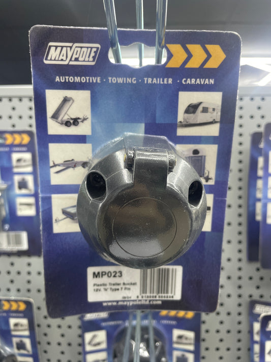 MAYPOLE PLASTIC TRAILER SOCKET 12V N TYPE 7 PIN