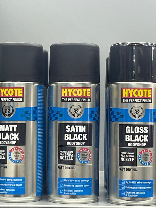 HYCOTE SATIN BLACK BODYSHOP