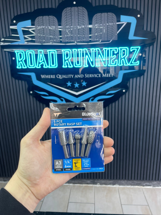 BLUESPOT 5 PCE ROTARY RASP SET