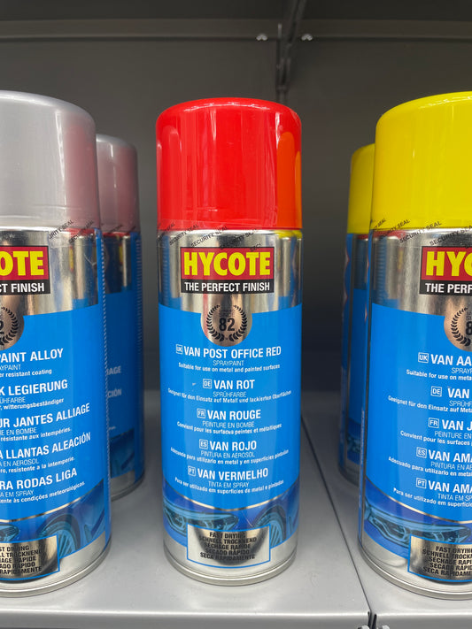 HYCOTE VAN POST OFFICE RED SPRAY PAINT