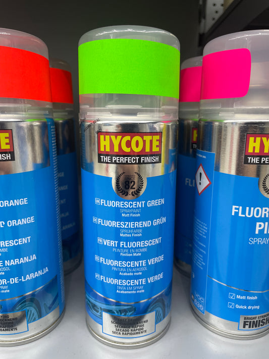 HYCOTE FLUORESCENT GREEN SPRAY PAINT