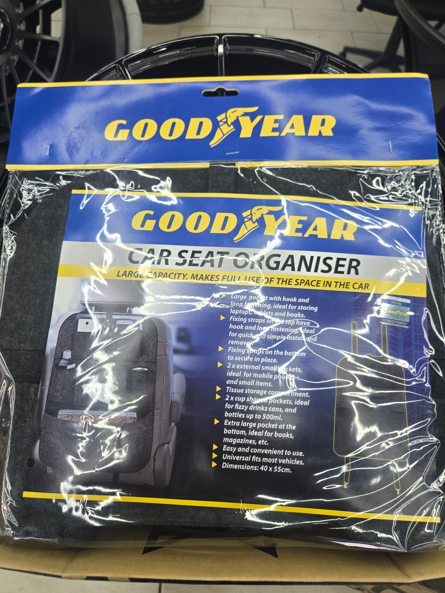 GOOD-YEAR CAR SEAT ORGANISER