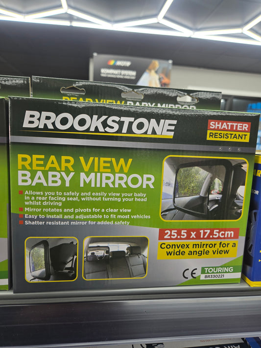 BROOKSTONE REAR VIEW BABY MIRROR