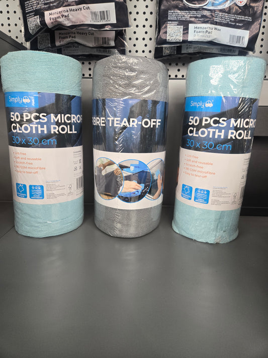 SIMPLY MICROFIBER 50PCS TEAR OFF CLOTH ROLL