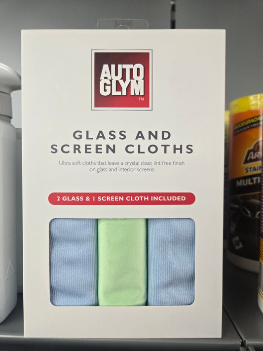 AUTO GLYM GLASS AND SCREEN CLOTHS